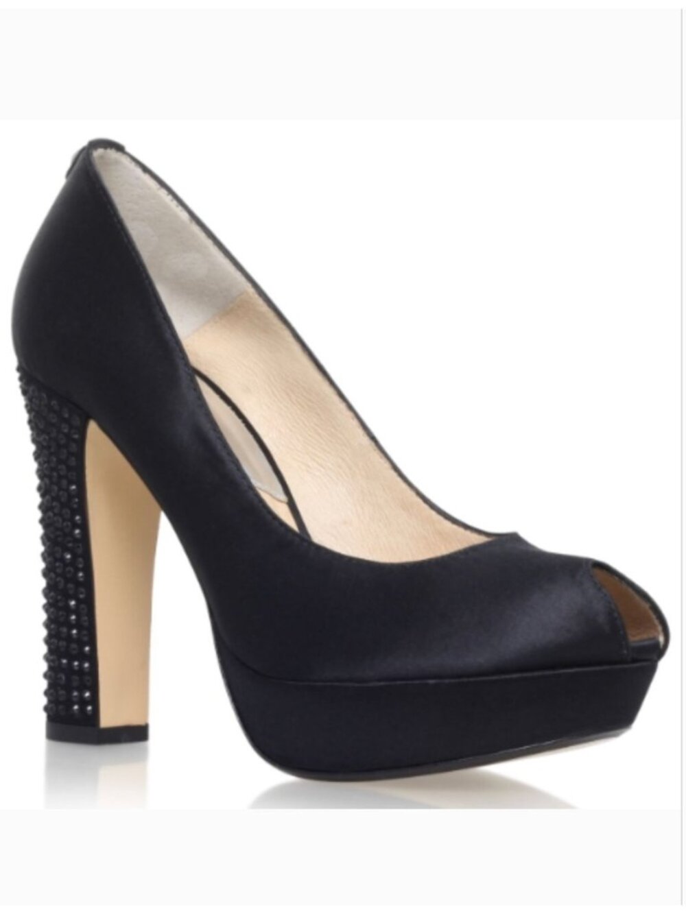 Michael Kors Nadia pumps Black Rhinestone embellished heel - Size 5